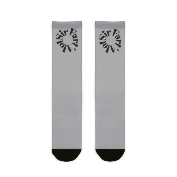 Funny Crew Socks - Sir Fart'alot - Quirky Gift, Novelty Socks for Humor Lovers, Birthday Present, Gag Gift, Stocking Stuffer