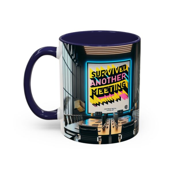 Survived Another Meeting Coffee Mug | Fun Office Gift, Motivational Mug, Coffee Lover's Gift, Meeting Survival Mug, Office Humor Gift - Image 3