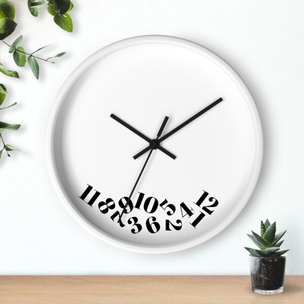 Modern Minimalist Wall Clock, Unique Home Decor, Stylish Gift for Housewarming, Office Wall Art, Contemporary Timepiece - Image 3