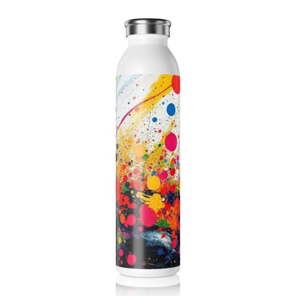 Vibrant Slim Water Bottle - Colorful Drinkware for Fitness, Travel, Yoga, Gifts for Her, Eco-Friendly Hydration - Image 2
