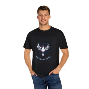 Unisex Garment-Dyed T-Shirt with Awesomeness Design - Casual Wear, Gift for Her/Him, Everyday Comfort, Birthday Shirt, Inspirational Tee