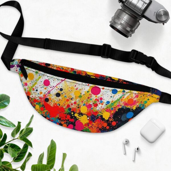 Colorful Splatter Fanny Pack | Fun & Functional Accessory, Festival Gear, Travel Essentials, Gift for Him/Her, Summer Vibes - Image 4
