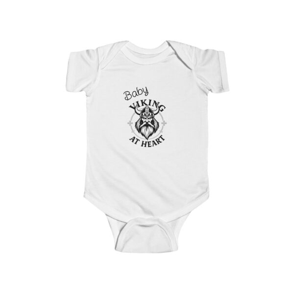 Baby Viking at Heart Bodysuit, Infant Outdoor Apparel, Baby Shower Gift, Newborn Outfit, Cute Baby Clothes - Image 3
