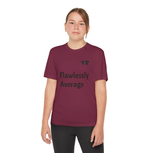 Flawlessly Average Youth Tee, Kids Sport Shirt, Fun Graphic T-Shirt, Casual Everyday Wear, Birthday Gift, Unique Competition Outfit - Image 24