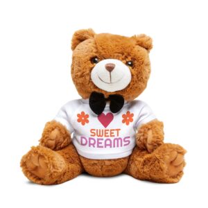 Sweet Dreams Teddy Bear Plush Toy, Cuddle Buddy, Gift for Kids, Nursery Decor, Birthday, Baby Shower