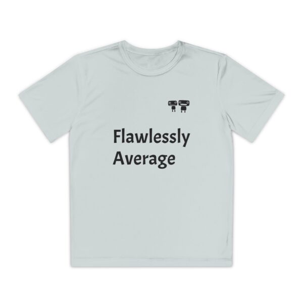 Flawlessly Average Youth Tee, Kids Sport Shirt, Fun Graphic T-Shirt, Casual Everyday Wear, Birthday Gift, Unique Competition Outfit - Image 5