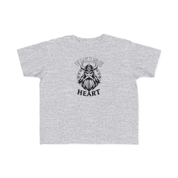 Toddler Viking Tee - Viking Heart Shirt, Cute Kids Tee, Baby Viking Apparel, Nordic Theme T-Shirt, Children's Graphic Shirt - Image 3