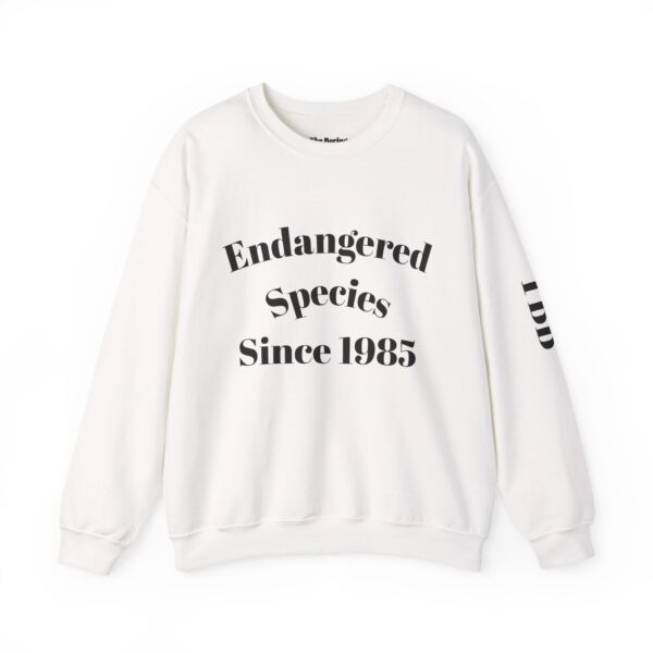 Endangered Species Crewneck Sweatshirt | Eco-Friendly Casual Wear, Gift for Nature Lovers, Conservation Awareness Apparel, Vintage Style - Image 2
