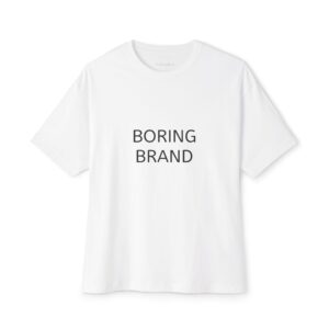 Boring Brand Unisex Oversized Boxy Tee - Casual Comfort & Trendy Style