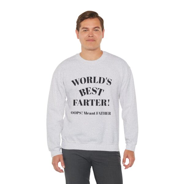 Funny Dad Sweatshirt | World's Best Father Joke | Unisex Crewneck, Gift for Dads, Father's Day, Dad Humor, Comfy Casual Wear - Image 6
