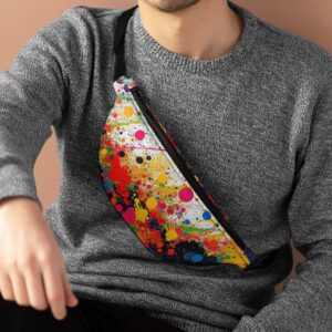 Colorful Splatter Fanny Pack | Fun & Functional Accessory, Festival Gear, Travel Essentials, Gift for Him/Her, Summer Vibes