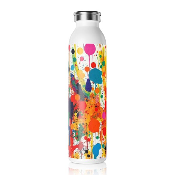 Colorful Slim Water Bottle | Vibrant Hydration for Active Lifestyles, Gift for Athletes, Eco-Friendly Flask, Travel Water Bottle - Image 3