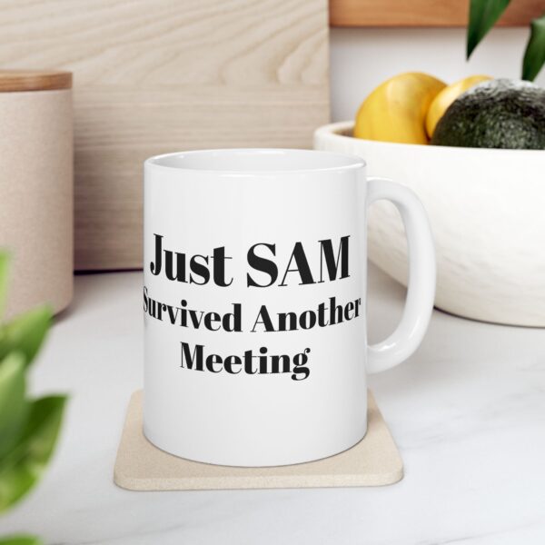 Ceramic Coffee Mug, Just Survived Another Meeting, Office Humor Cup, Gift for Coworkers, Funny Mug for Work, 11oz or 15oz - Image 8