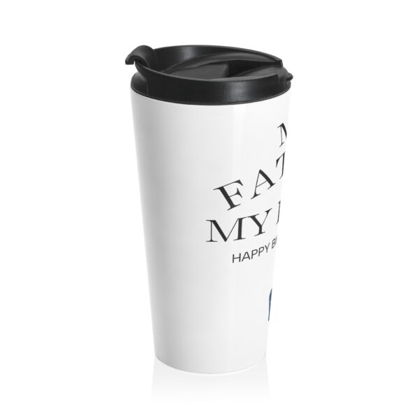 Personalized Stainless Steel Travel Mug for Dad | Birthday Gift, Hero Mug, Unique Travel Cup, Custom Insulated Tumbler, Father's Day Gift - Image 3