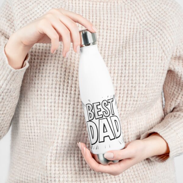 Best Dad Insulated Water Bottle, Funny Gift for Father's Day, Cool Dad Gift, Sports Bottle, Personalized Travel Mug