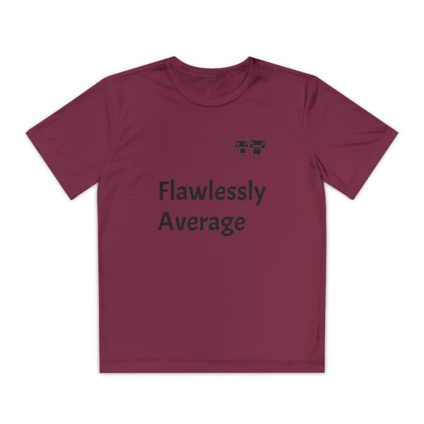 Flawlessly Average Youth Tee, Kids Sport Shirt, Fun Graphic T-Shirt, Casual Everyday Wear, Birthday Gift, Unique Competition Outfit - Image 21