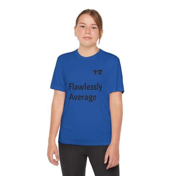 Flawlessly Average Youth Tee, Kids Sport Shirt, Fun Graphic T-Shirt, Casual Everyday Wear, Birthday Gift, Unique Competition Outfit - Image 20