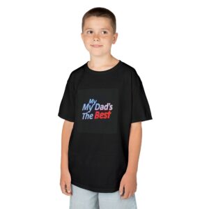 Kids Tee - 'My Dad's The Best' - Fun Gift for Birthdays, Father's Day, Playdates, Casual Wear, Family Events