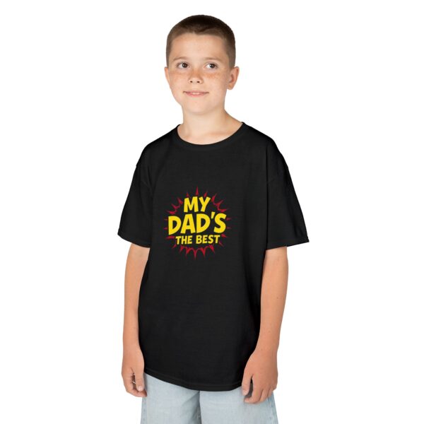 Kids Graphic Tee, My Dad's the Best, Father's Day Gift, Birthday Shirt, Funny Kids Apparel, Family Outing Wear - Image 3