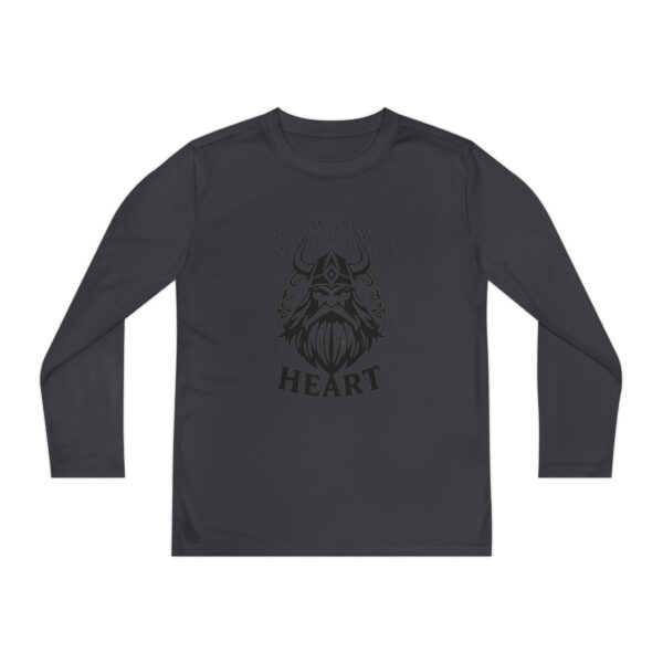 Youth Long Sleeve Viking Heart Tee - Perfect for Active Kids, Birthday Gift, Sports, Team Spirit, Everyday Wear - Image 10