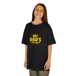 Kids Graphic Tee, My Dad's the Best, Father's Day Gift, Birthday Shirt, Funny Kids Apparel, Family Outing Wear