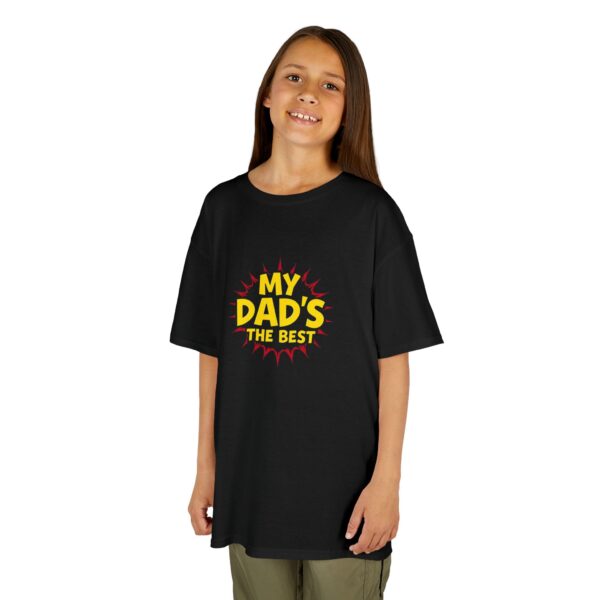 Kids Graphic Tee, My Dad's the Best, Father's Day Gift, Birthday Shirt, Funny Kids Apparel, Family Outing Wear