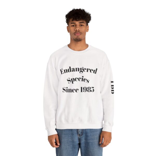 Endangered Species Crewneck Sweatshirt | Eco-Friendly Casual Wear, Gift for Nature Lovers, Conservation Awareness Apparel, Vintage Style - Image 3