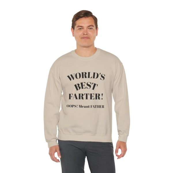Funny Dad Sweatshirt | World's Best Father Joke | Unisex Crewneck, Gift for Dads, Father's Day, Dad Humor, Comfy Casual Wear - Image 9