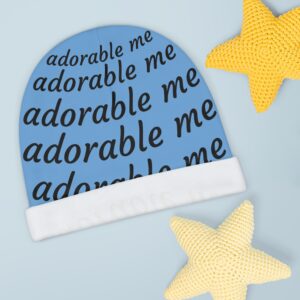 Adorable Me Baby Beanie, Cute Infant Hat, Newborn Gift, Baby Shower, Photo Prop, Toddler Accessory