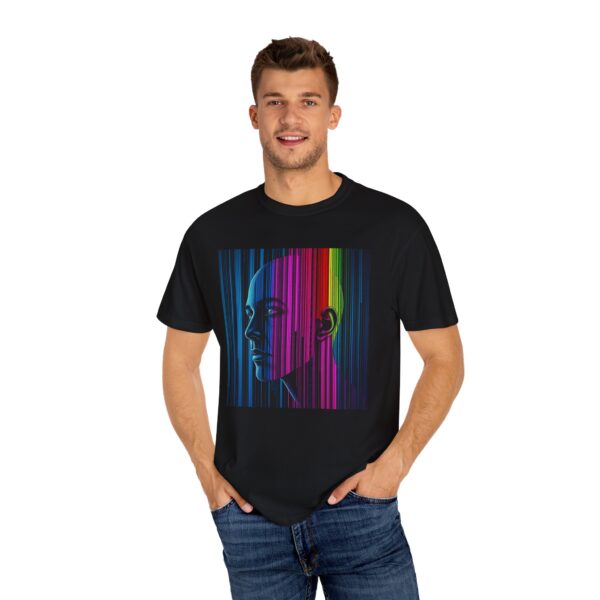 Vibrant Art-Print T-Shirt, Colorful Graphic Tee, Unisex Streetwear, Retro Apparel, Gift for Art Lovers, Casual Summer Style - Image 3