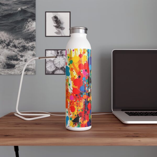 Colorful Slim Water Bottle | Vibrant Hydration for Active Lifestyles, Gift for Athletes, Eco-Friendly Flask, Travel Water Bottle - Image 6