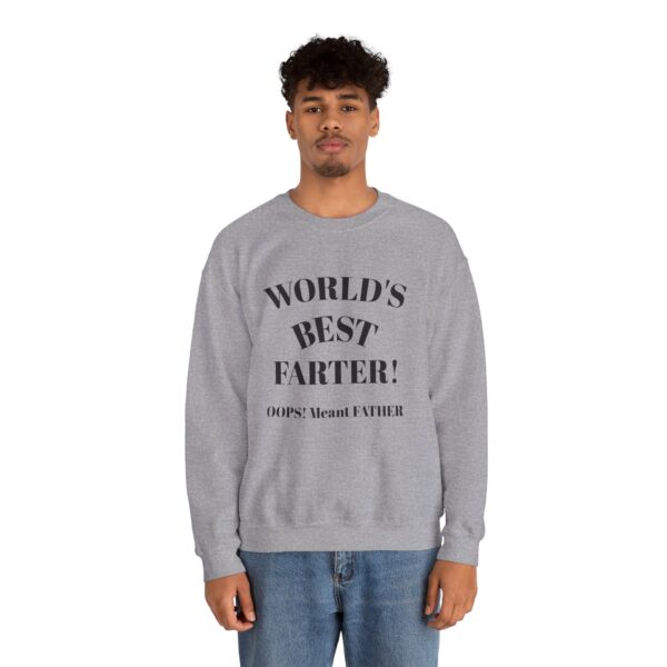 Funny Dad Sweatshirt | World's Best Father Joke | Unisex Crewneck, Gift for Dads, Father's Day, Dad Humor, Comfy Casual Wear - Image 11