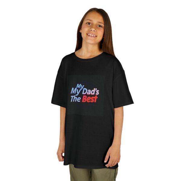Kids Tee - 'My Dad's The Best' - Fun Gift for Birthdays, Father's Day, Playdates, Casual Wear, Family Events - Image 3