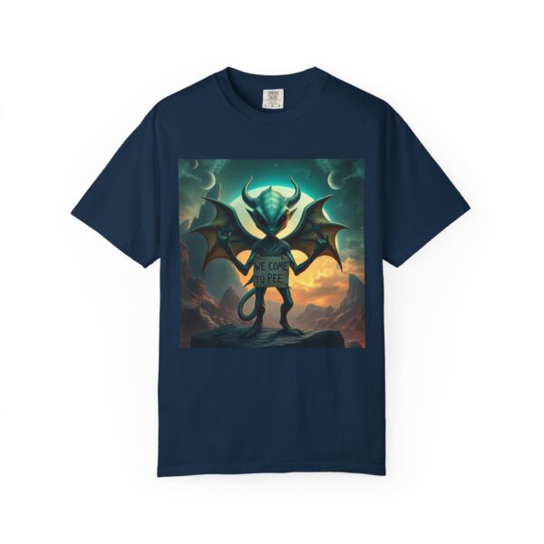 T-shirt with Funny Alien Design, Fantasy Shirt, Graphical Tee, Unique Gift, Casual Wear - Image 2