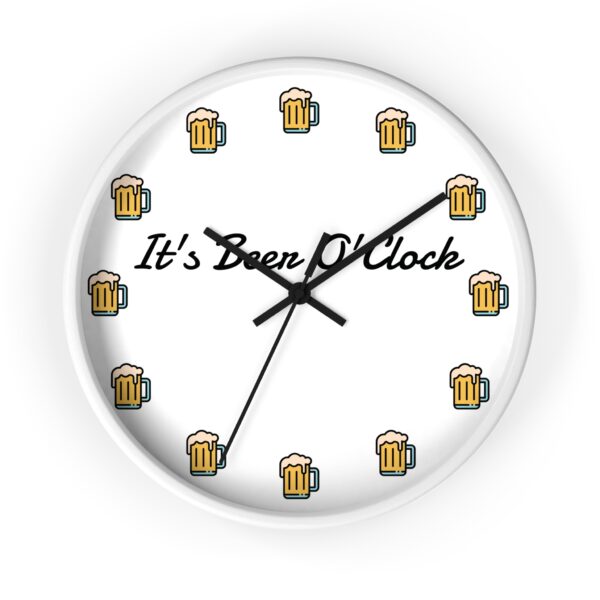Funny Beer Wall Clock, Perfect for Home Bar Decor, Gift for Beer Lovers, Unique Party Decoration, 'It's Been O'Clock' - Image 4