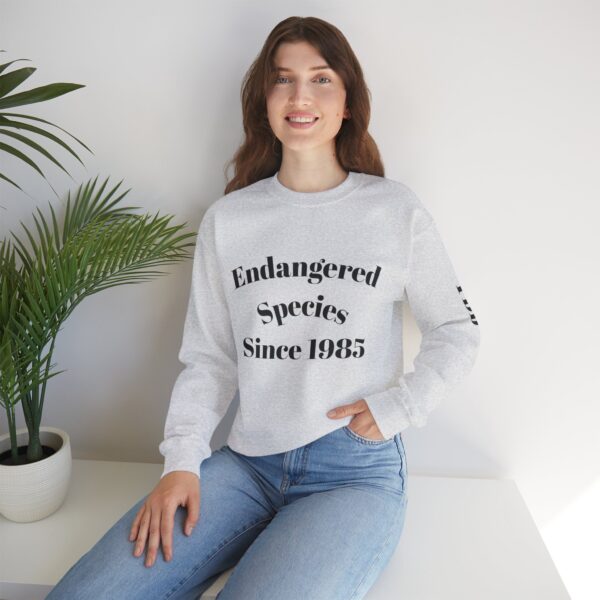 Endangered Species Crewneck Sweatshirt | Eco-Friendly Casual Wear, Gift for Nature Lovers, Conservation Awareness Apparel, Vintage Style - Image 8