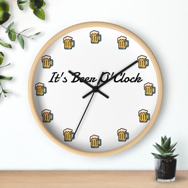 Funny Beer Wall Clock, Perfect for Home Bar Decor, Gift for Beer Lovers, Unique Party Decoration, 'It's Been O'Clock' - Image 9