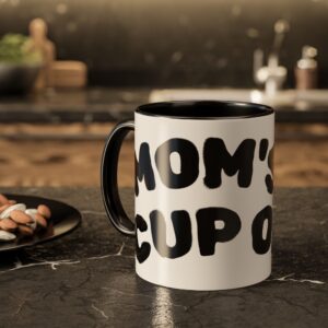 Colorful Mom's Tea Mug - Fun Gift for Moms, Ceramic Mug, Cute Kitchen Decor, Tea Lover's Gift, Family Tea Mug, Unique Drinkware