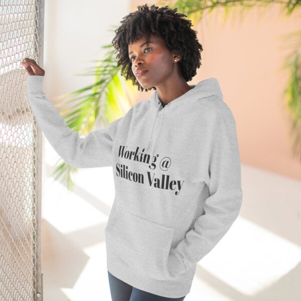 Working @ Silicon Valley Fleece Hoodie, Tech Enthusiast Gift, Graphic Hoodie, Casual Wear, Silicon Valley Fashion, Trendy Gift - Image 10