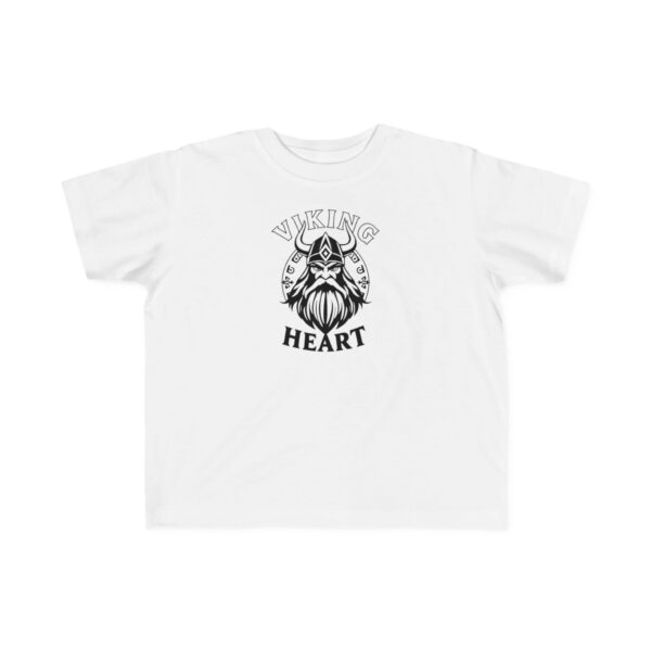 Toddler Viking Tee - Viking Heart Shirt, Cute Kids Tee, Baby Viking Apparel, Nordic Theme T-Shirt, Children's Graphic Shirt - Image 2