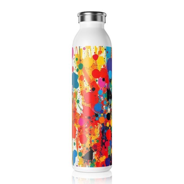Colorful Slim Water Bottle | Vibrant Hydration for Active Lifestyles, Gift for Athletes, Eco-Friendly Flask, Travel Water Bottle - Image 2