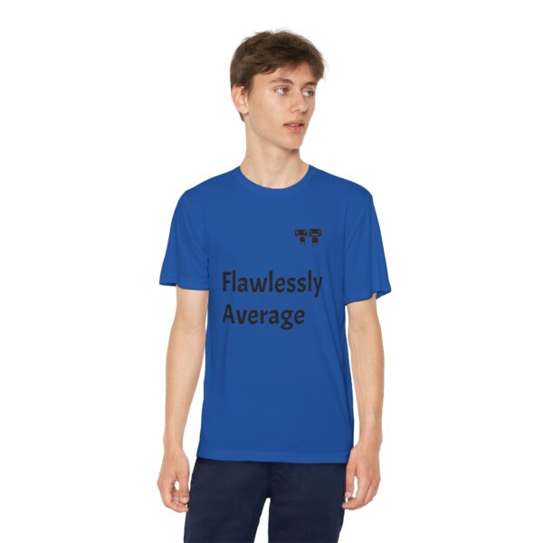 Flawlessly Average Youth Tee, Kids Sport Shirt, Fun Graphic T-Shirt, Casual Everyday Wear, Birthday Gift, Unique Competition Outfit - Image 19