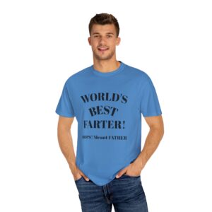 Funny Father's Day T-Shirt, World's Best Farter Tee, Gift for Dads, Humorous Dad Shirt, Unisex Casual Wear