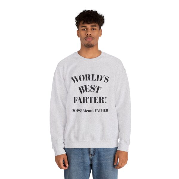 Funny Dad Sweatshirt | World's Best Father Joke | Unisex Crewneck, Gift for Dads, Father's Day, Dad Humor, Comfy Casual Wear - Image 5