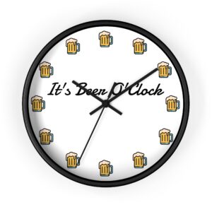 Funny Beer Wall Clock, Perfect for Home Bar Decor, Gift for Beer Lovers, Unique Party Decoration, 'It's Been O'Clock'