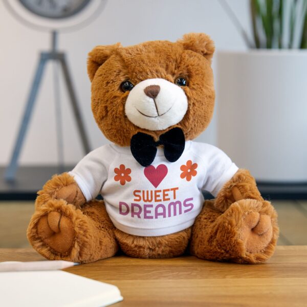 Sweet Dreams Teddy Bear Plush Toy, Cuddle Buddy, Gift for Kids, Nursery Decor, Birthday, Baby Shower - Image 5