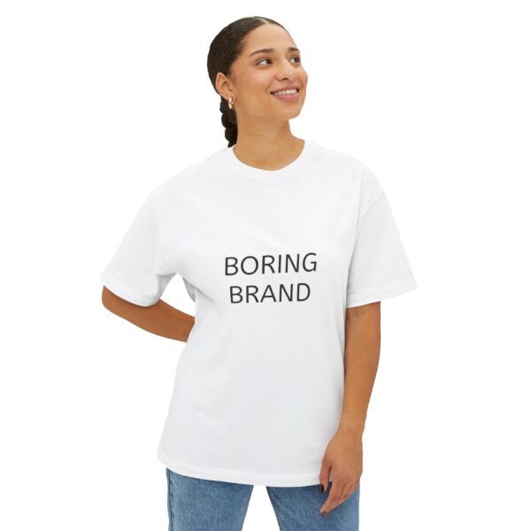 Boring Brand Unisex Oversized Boxy Tee - Casual Comfort & Trendy Style - Image 3