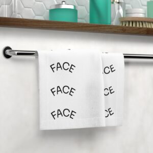 Chic Face Towel for Home Spa Day, Self-Care Gift, Cotton Face Cloth for Makeup Removal, Bathroom Essential, Minimalist Decor