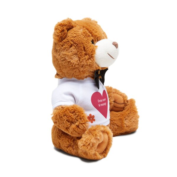 Personalized Teddy Bear with Custom T-Shirt, Keepsake Gift for Kids, Birthday Gifts, Valentine's Day, Cuddle Buddy, Plush Toy - Image 2