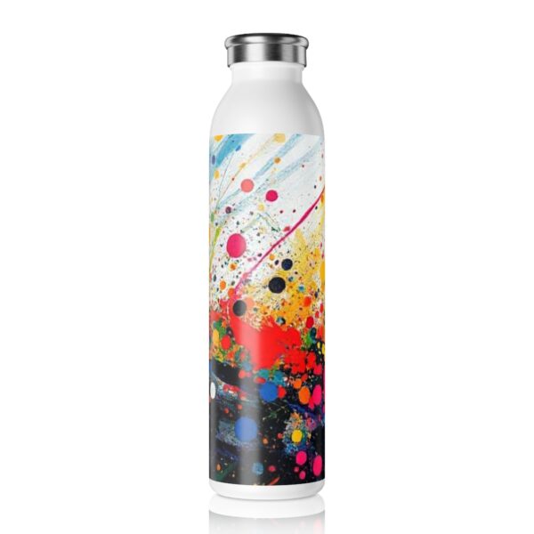 Vibrant Slim Water Bottle - Colorful Drinkware for Fitness, Travel, Yoga, Gifts for Her, Eco-Friendly Hydration - Image 3